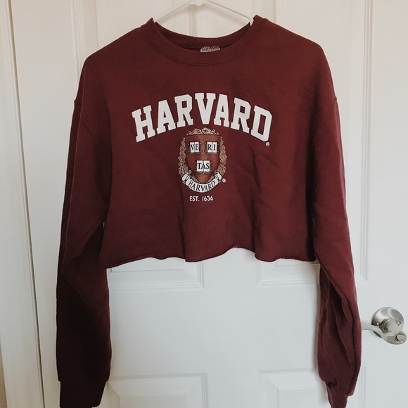 Sweaters - Cropped Harvard sweater